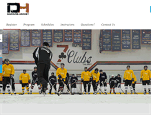 Tablet Screenshot of discoverhockey.com
